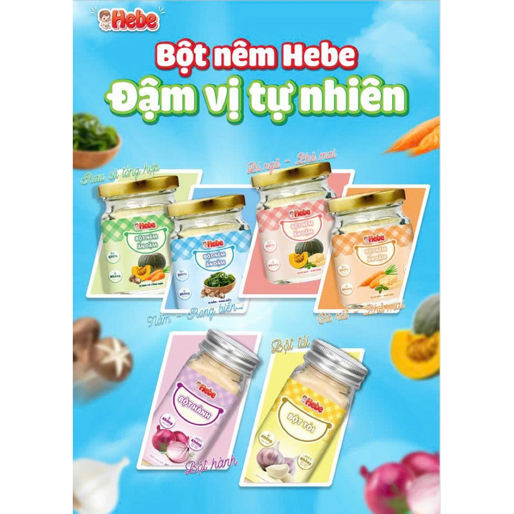 bột nêm ăn dặm cho bé HeBe