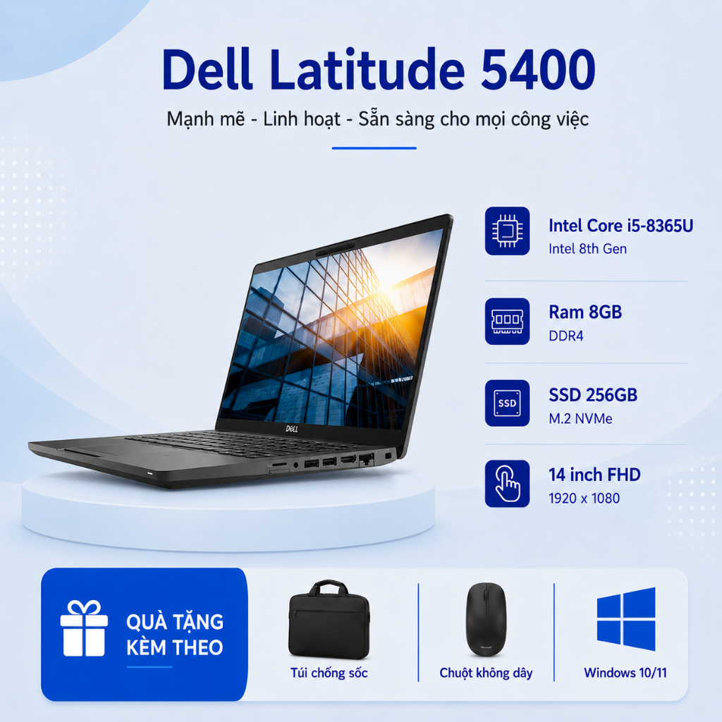 Laptop Dell Latitude 5400 | i5 - 8365U | RAM 8GB | SSD 256GB