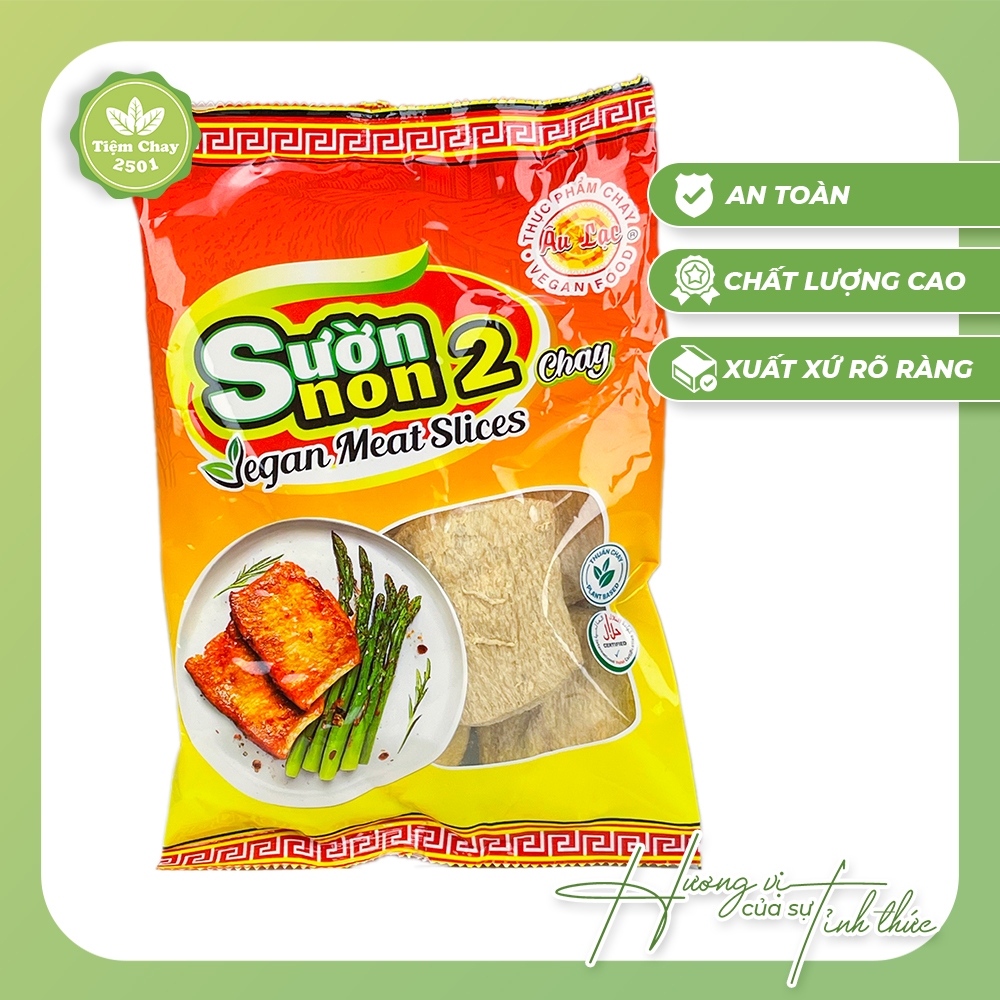 Sườn Non Chay 2 Âu Lạc 100g | Thực phẩm chay cao cấp, đồ chay, đồ khô chay | Tiệm Chay 2501