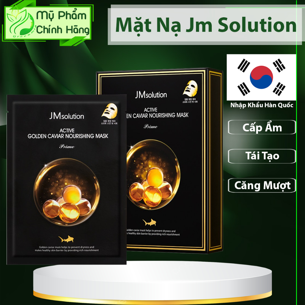 Mặt Nạ JM Solution Trứng Cá [MIẾNG LẺ] JM Solution Active Golden Caviar Nourishing Mask