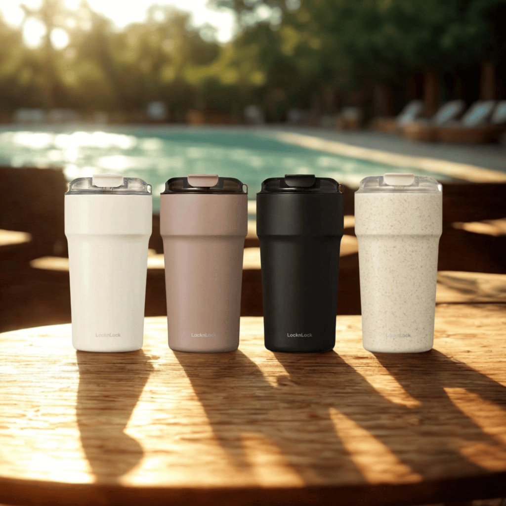 Bình giữ nhiệt LocknLock Metro cafe 500ml - Màu đen, trắng, nâu, Ngà - LHC4357 - Chính Hãng