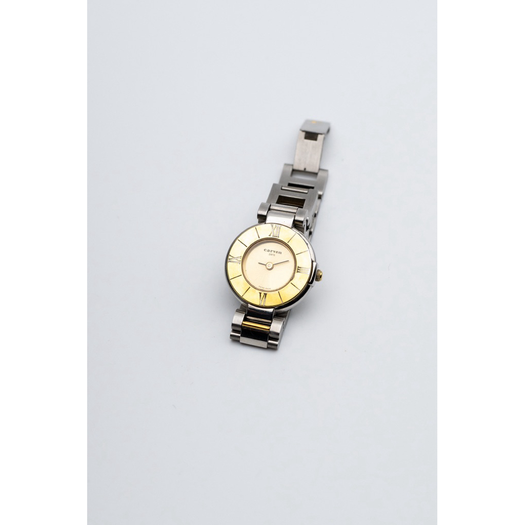<121> [2hand] Vintage Carven Paris Watch - Máy Thụy Sỹ Chính Hãng - Độ Mới Cao