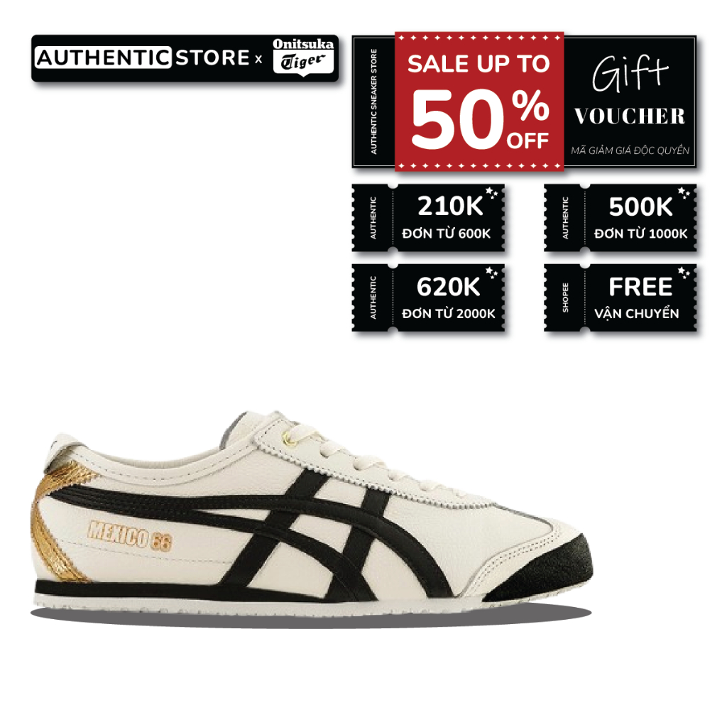 | CHÍNH HÃNG | Giày Onitsuka Tiger Mexico 66 'Cream/Black/Gold'