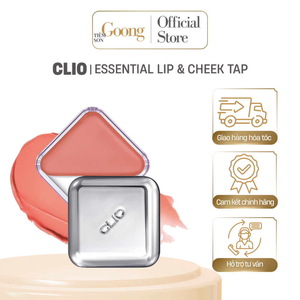 Son dưỡng má hồng CLIO Essential Lip & cheek Tap