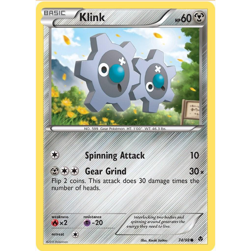 [Thẻ bài Pokemon TCG] Klink - 74/98 - Common