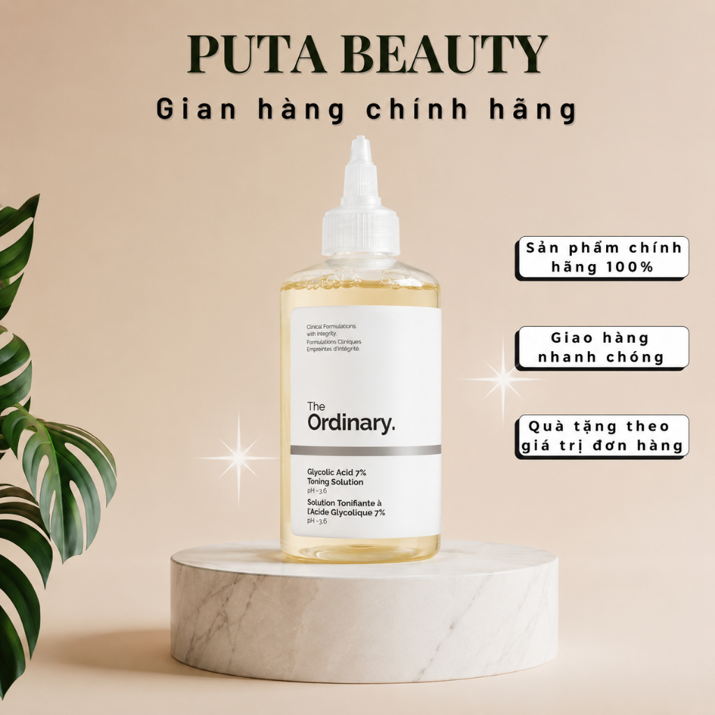 Toner The Ordinary Nước hoa hồng tẩy da chết The Ordinary Glycolic Acid 7% Exfoliating Toner - Puta 