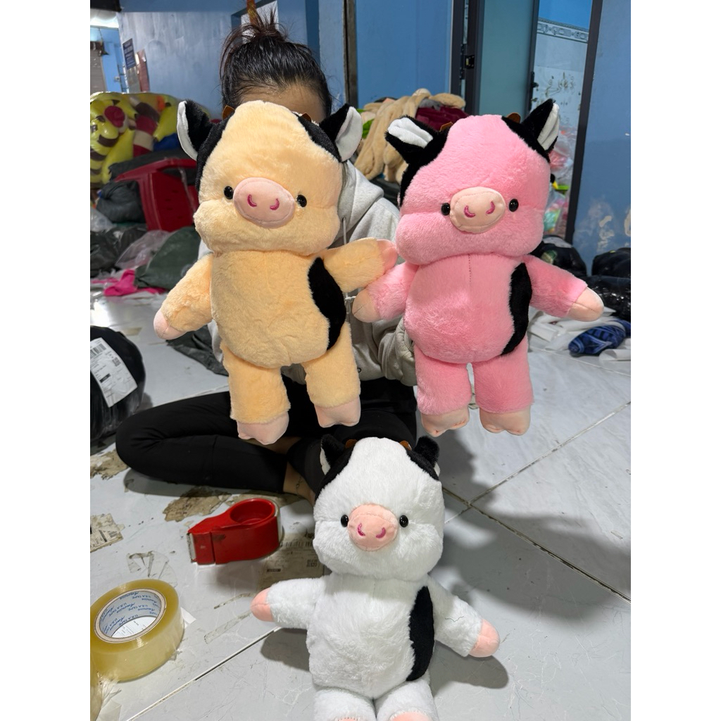 gấu bông heo chạy bộ 50cm ( Gấu bông Hải )