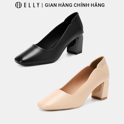 Giày cao gót nữ ELLY EGM117 da microfiber ôm chân thanh lịch cao cấp