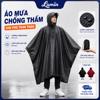 Áo mưa người lớn thời trang loại dày dặn, kích thước 200*140cm, đa năng dùng nhiều cách