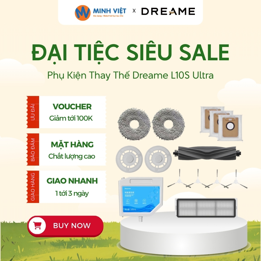 Phụ Kiện Dreame L10S Ultra/L10S Ultra SE Cho Robot - Chất Liệu Cao Cấp - Hàng Tốt 100% - Minh Việt