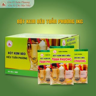 Bột kem béo Thái Lan hiệu Tuấn Phương gói 1kg - Dùng để tạo độ béo, độ mịn cho đồ uống và món ăn