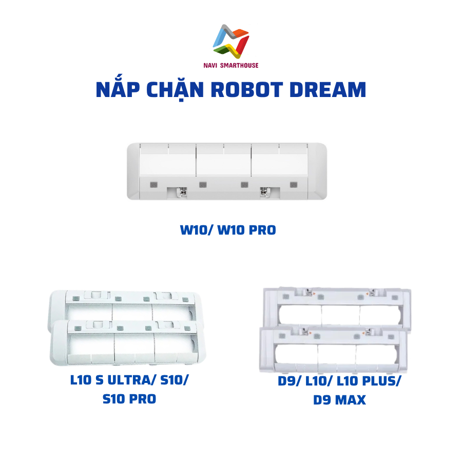 Phụ kiện robot hút bụi Dream W10, W10PRO, D9, L10, S10, S10 PRO, L10 S ULTRA nắp chặn chổi