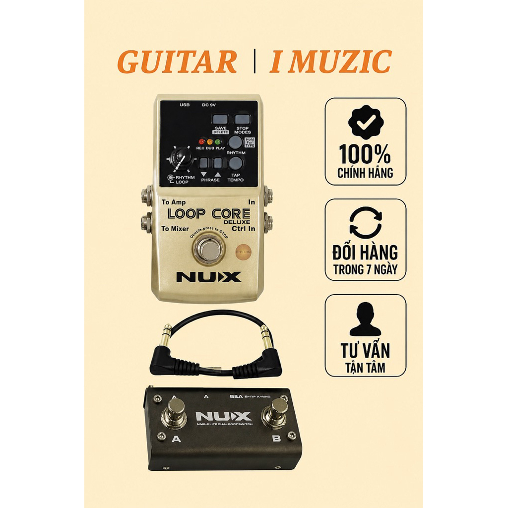 Nux Loop Core Deluxe Bundle Effect Pedal