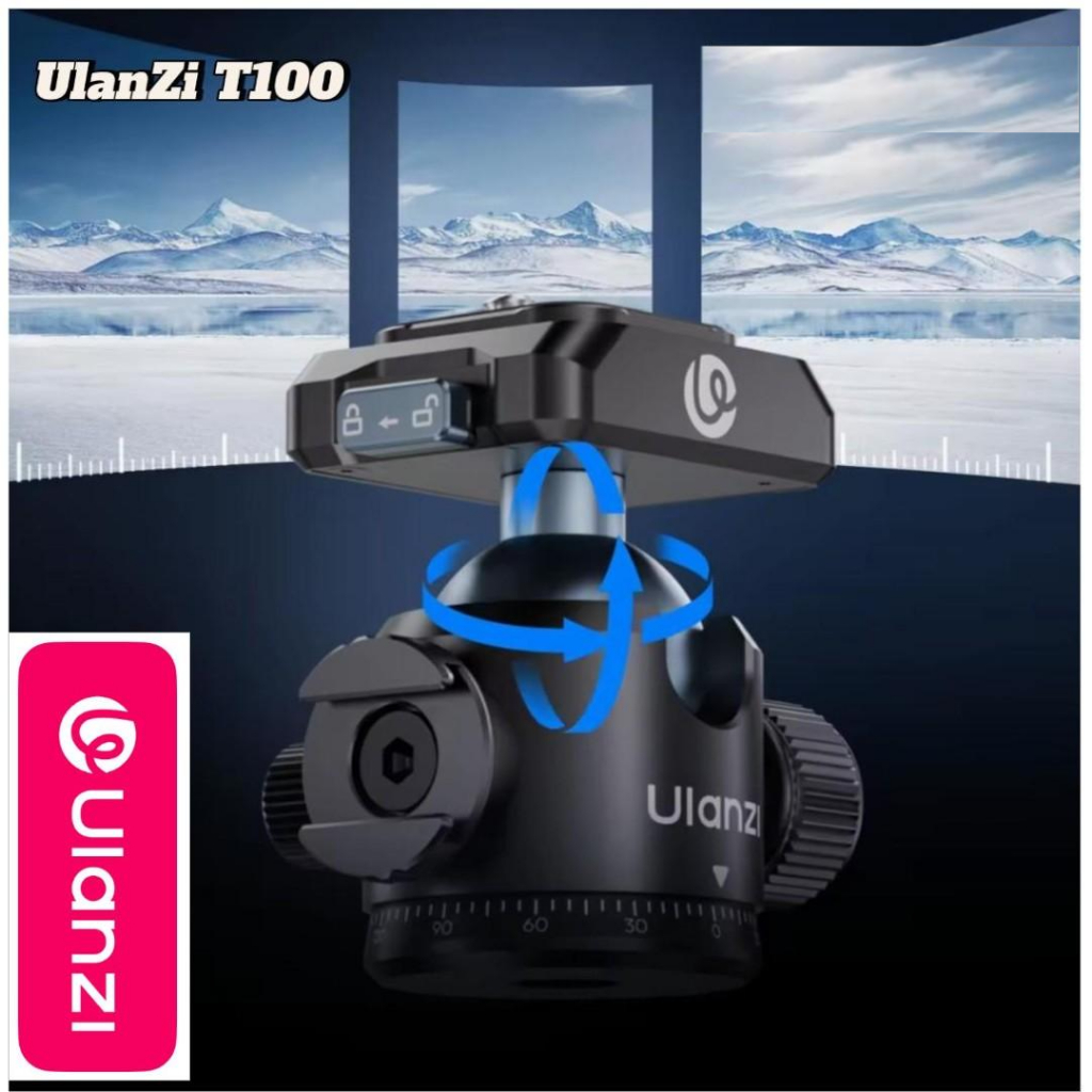 Ulanzi: T100 . Ballhead Uka Quick Release.