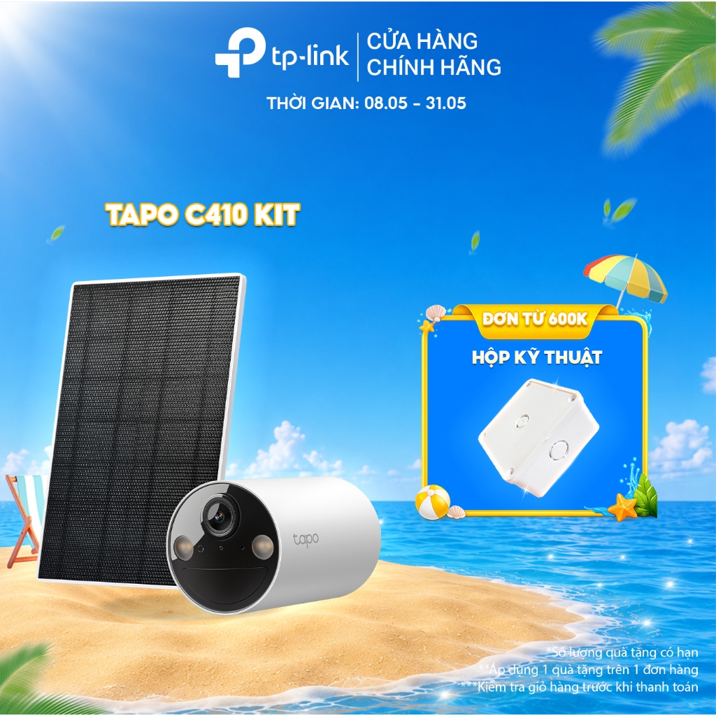 Camera WiFi Ngoài Trời TP-Link Tapo C410 / C410 KIT / C425 / Tapo C425 KIT Chống Nước 2K QHD Dùng Nă