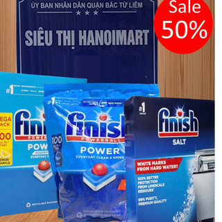 Viên rửa bát chén Finish Đức EU all in one Max 100 V, Viên finish quantum ultimate plus 85 60 tabs