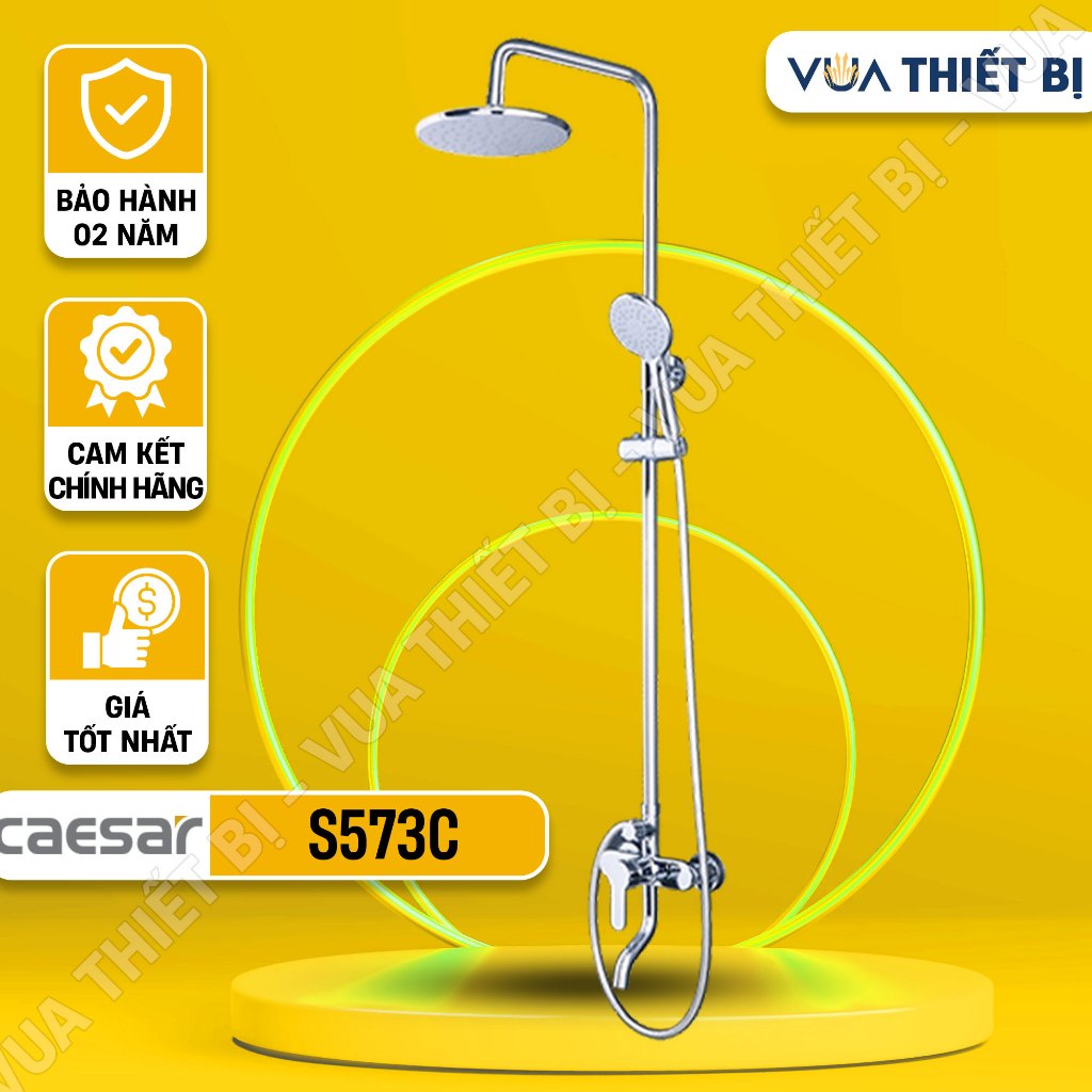 CAESAR S578C - Vòi sen cây tắm đứng nóng lạnh chính hãng - VUA THIẾT BỊ