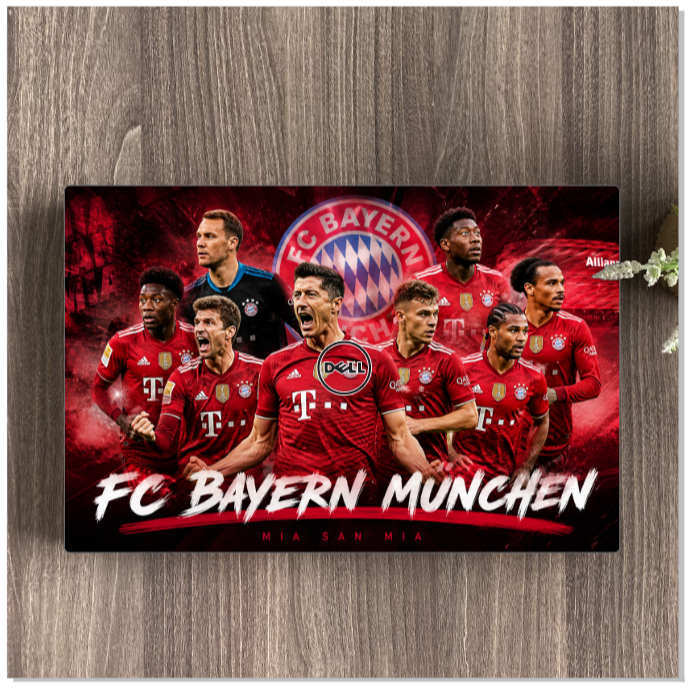 Decal dán laptop mẫu Fc Bayern Munich ( NHẮN TÊN MÁY CẦN DÁN CHO SHOP NHÉ )