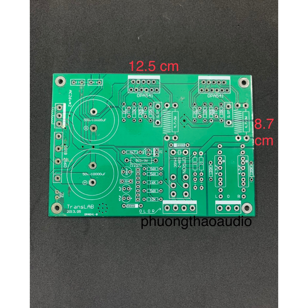 Mạch khuyếch đại sử dụng opa541, pcb sử dụng cho opa541