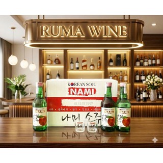 Thùng rượu Soju Hàn Quốc Nami Peach (vị đào) 360ml - chính hãng