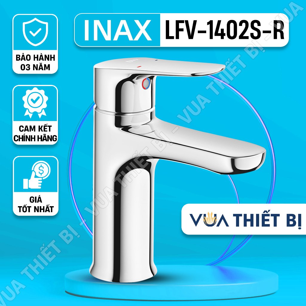 INAX LFV-1402S-R - Vòi Lavabo cho chậu rửa mặt nóng lạnh chính hãng - VUA THIẾT BỊ