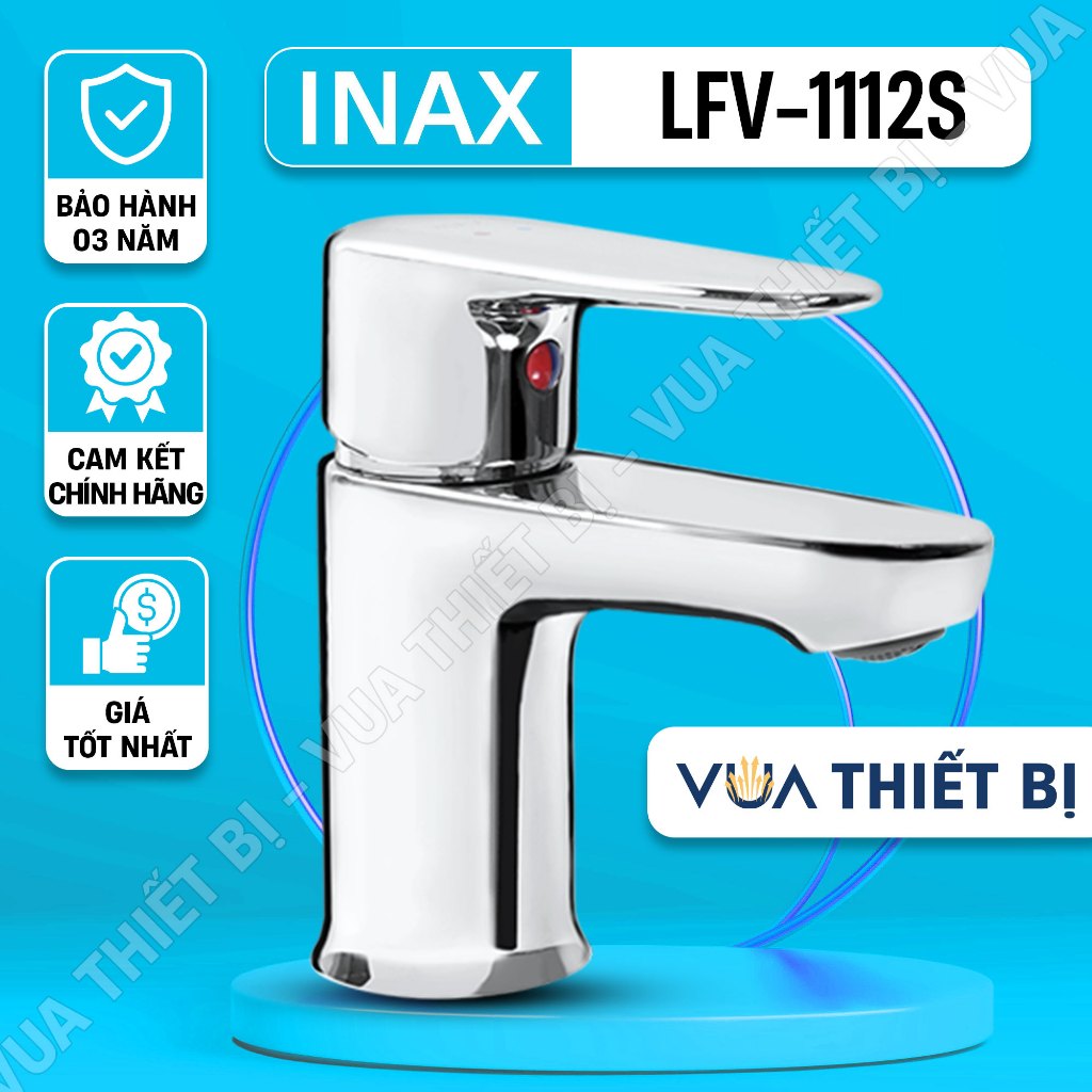 INAX LFV-1112S - Vòi Lavabo chậu rửa mặt nóng lạnh chính hãng - VUA THIẾT BỊ