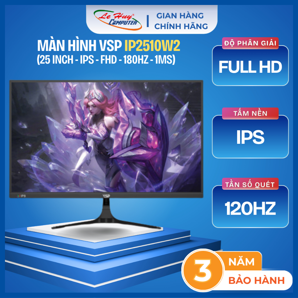 Màn Hình Máy Tính VSP IP2510W2/ IP2518S4 / IP2518S2/ G2530S3 - Hàng Chính Hãng