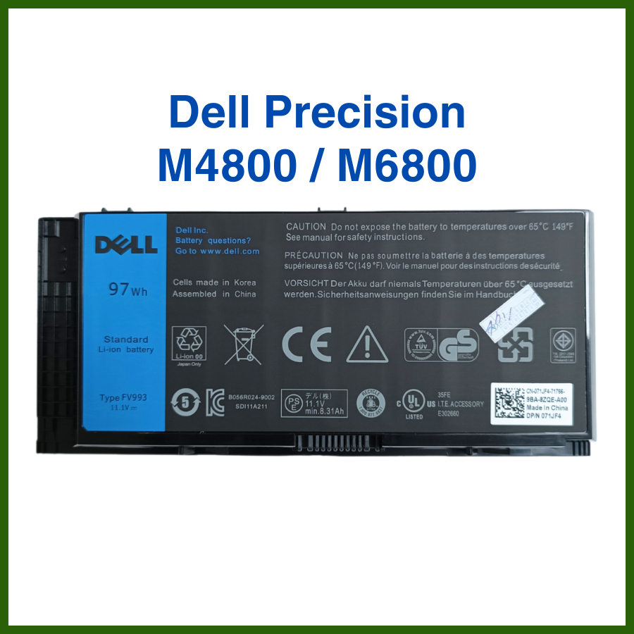 Pin Laptop Dell Precision M4800 M6800 - Pin Dell New - ZIN