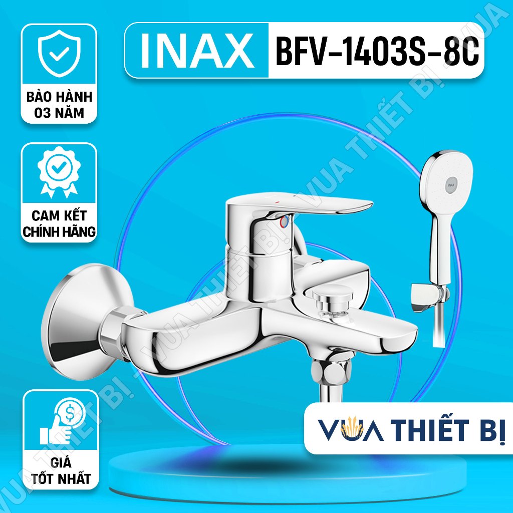 INAX BFV-1403S-3C -4C -7C -8C - Vòi Sen tắm nóng lạnh chính hãng - VUA THIẾT BỊ