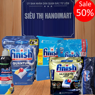 Viên rửa bát finish 100 viên finish all in 1, 150 viên rửa bát finish all in one tất cả chức năng trong 1 viên, 110, 100