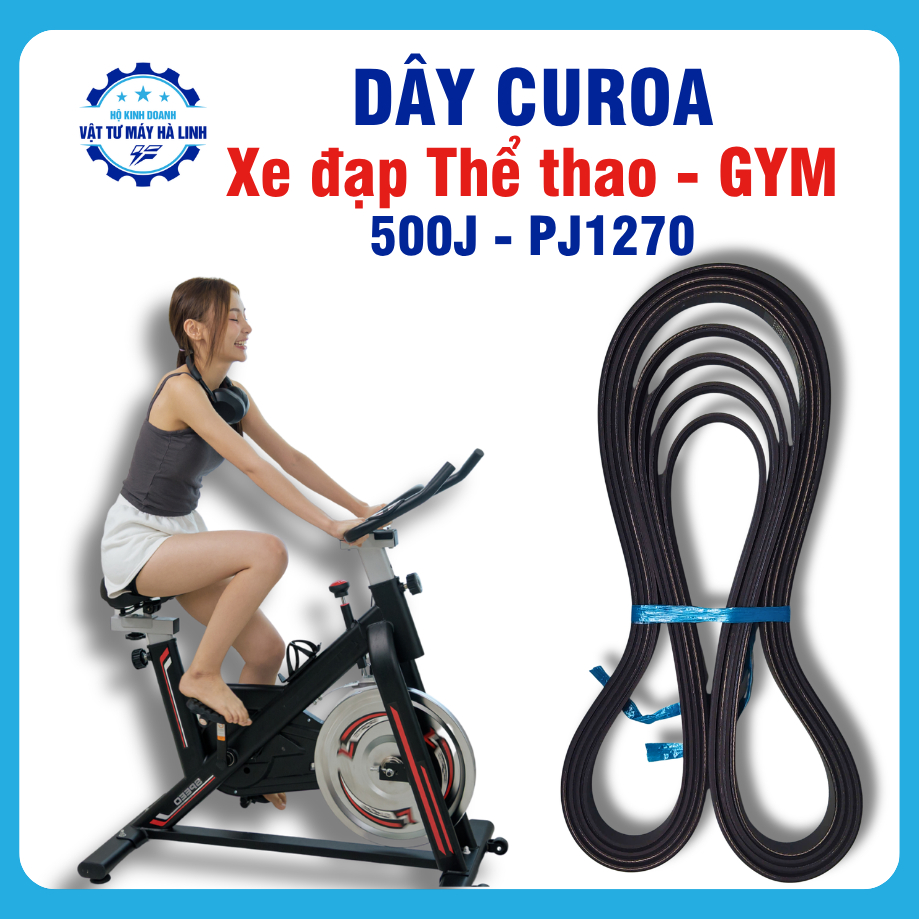 Dây curoa xe đạp tập Gym 500J/PJ1270 (6 đỉnh và 5 rãnh)