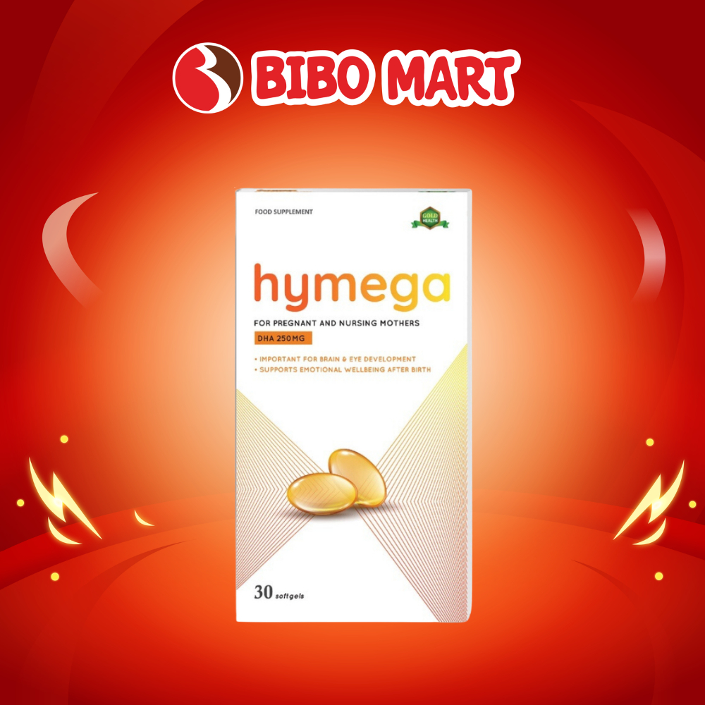 [MALL] Viên Uống Aplicaps Hymega Bổ Sung DHA Tinh Khiết (Hộp 30 Viên) - Bibo Mart