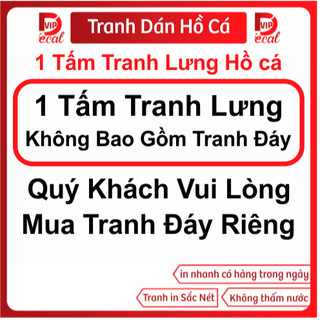Tranh Decal dán Hồ Cá Mặt Trăng ( Tranh Lưng )_TRCC-18