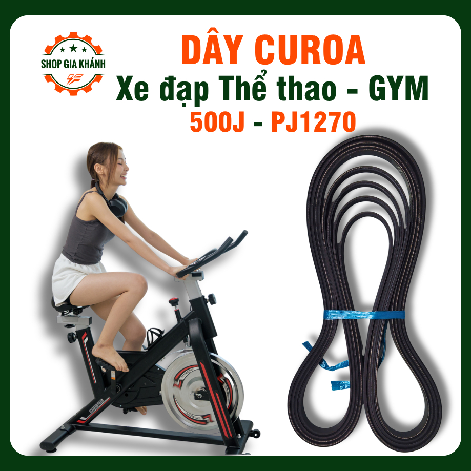 Dây curoa xe đạp tập Gym 500J/PJ1270 (6 đỉnh và 5 rãnh)
