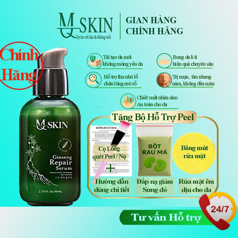 Mq Skin Chính Hãng Thay Da Nhân Sâm MQ Skin Tái Tạo Da Nhân Sâm Mq skin