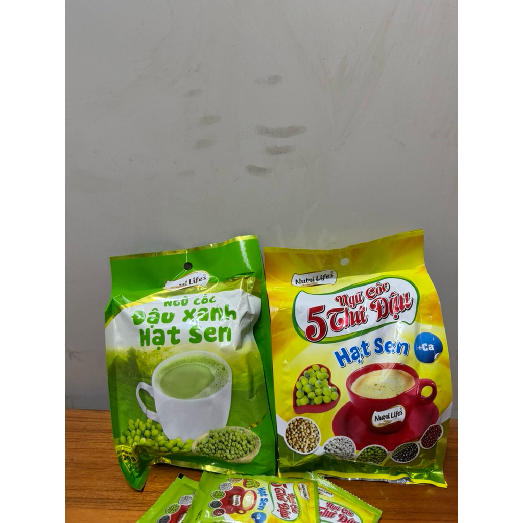 combo 1 bịch NC đậu Xanh + 1 bịch NC 5 thứ đậu hạt sen