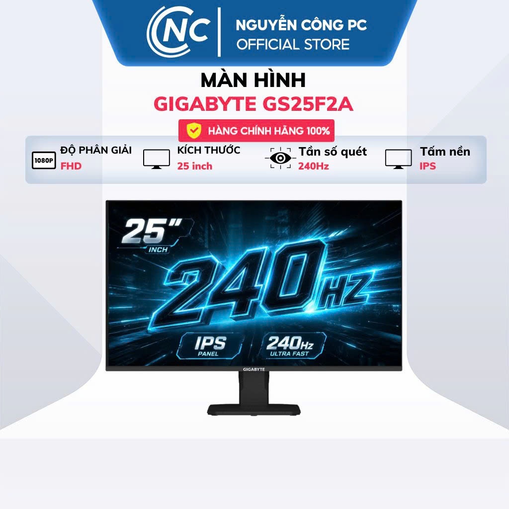Màn hình Gaming Gigabyte G25F2 24.5 inch IPS 200Hz