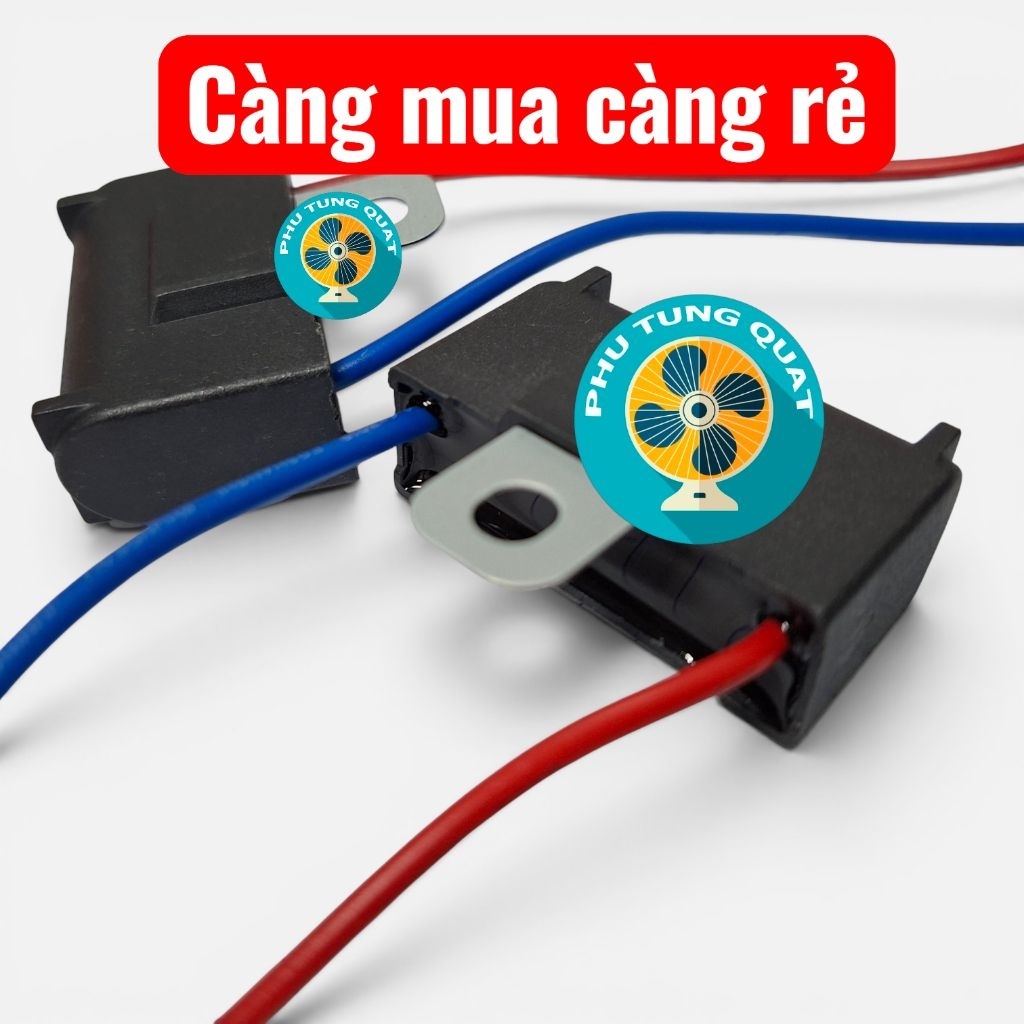 (2 cái) tụ quạt 2uf - k3 capa đề quạt 2mf phụ tùng quạt