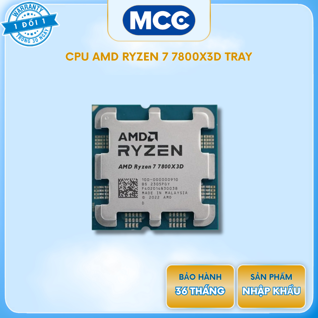 CPU AMD Ryzen 7 7800X3D Tray New ( Full VAT )