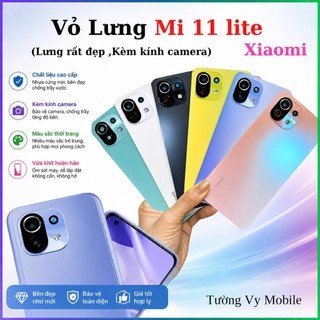 Lưng Mi 11 Lite Xiaomi Lưng + Kính Camera