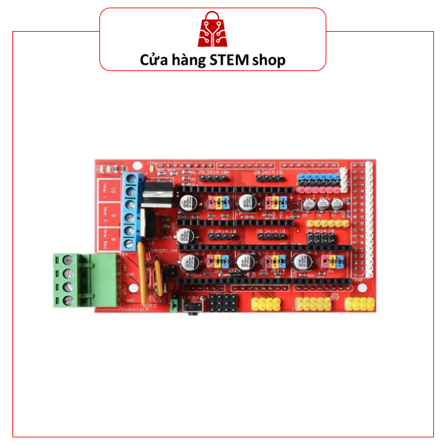 Mạch RAMPS 1.4 Điều Khiển Máy In 3D RepRap, CNC Mini - Board Mở Rộng Cho Arduino Mega 2560 Tiện Lợi 
