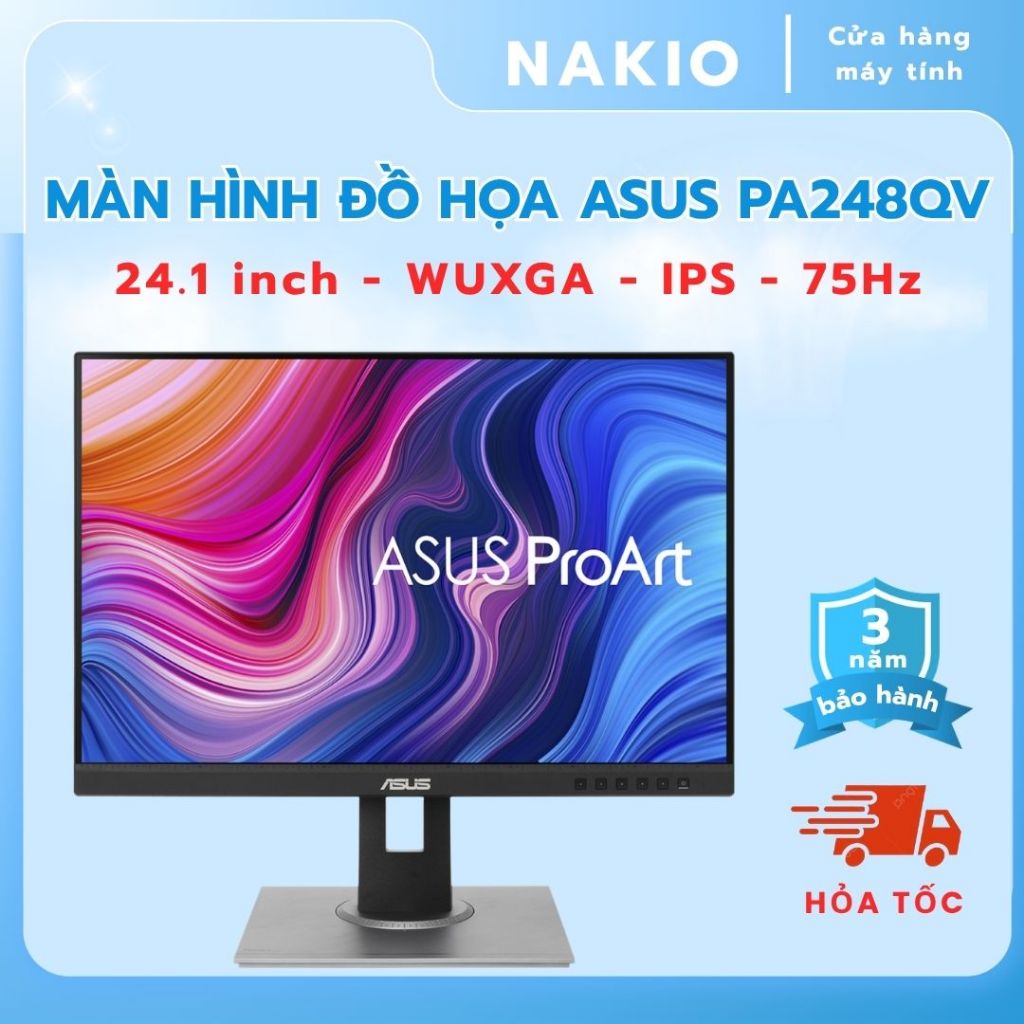 Màn Hình Đồ Hoạ ASUS ProArt PA248QV 24" (IPS/75Hz/sRGB/ 16:10) - Bảo hành 36 tháng