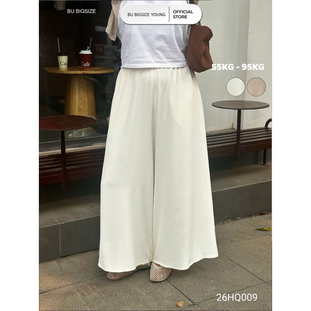 Quần ống rộng giả váy BIGSIZE (55kg đến 95kg) - 26HQ009  - [BU Bigsize Young]