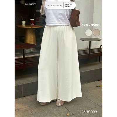 Quần ống rộng giả váy BIGSIZE (55kg đến 95kg) - 26HQ009  - [BU Bigsize Young]