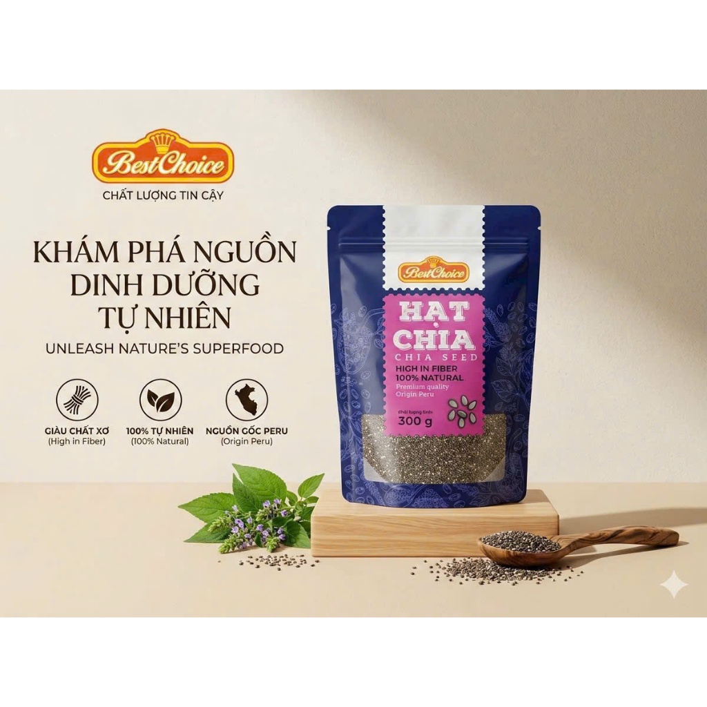 Hạt chia nguyên chất Best Choice 300g
