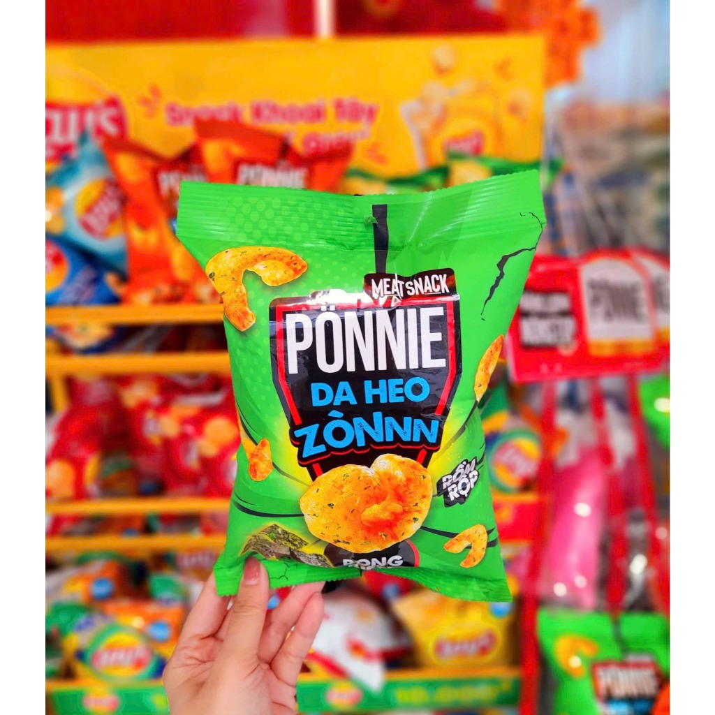 [MỚI] Combo 5 gói snack bim bim Da Heo Zòn Ponnie vị rong biển - Gói 27g