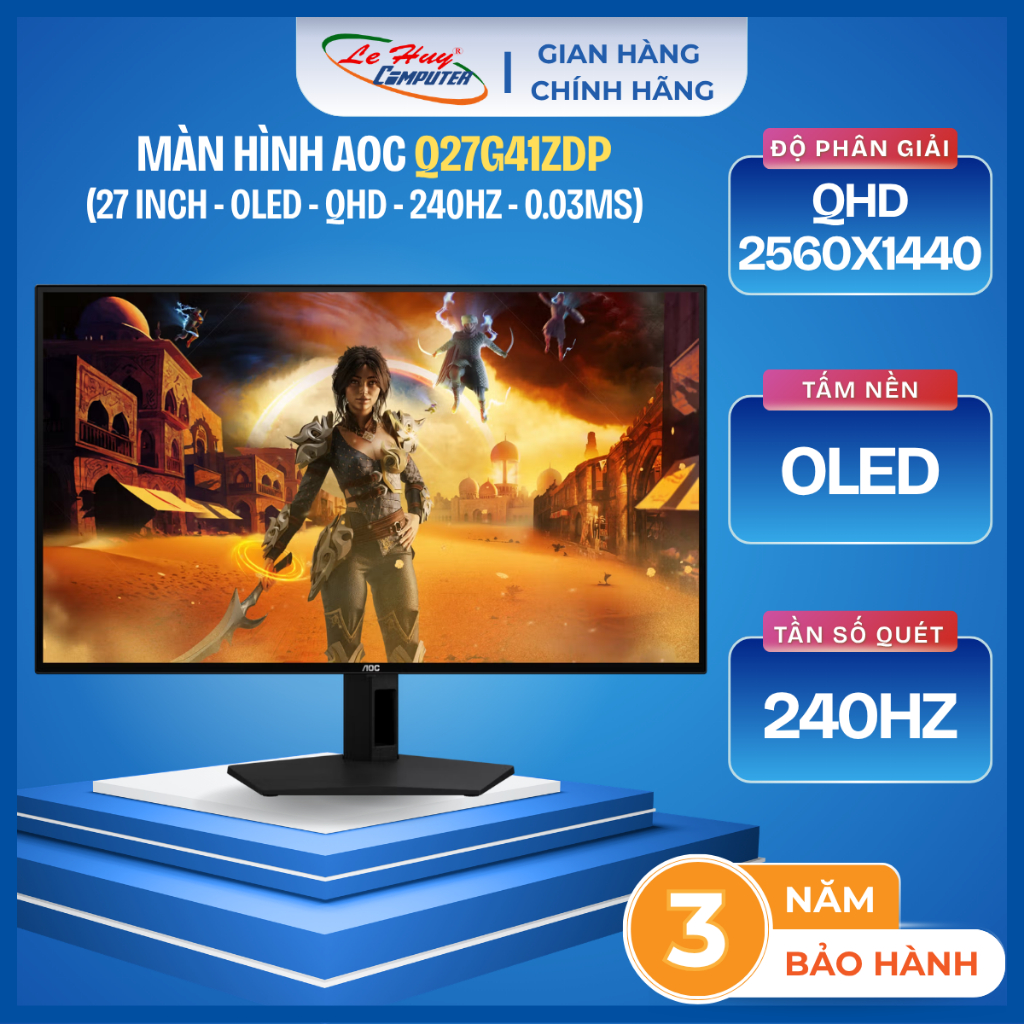 Màn Hình Gaming AOC Q27G41ZDP 27" QHD 240Hz OLED