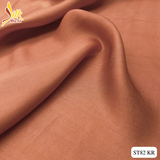 Lụa satin may áo dài Nhaxasilk - màu cam đất  – ST82 KR
