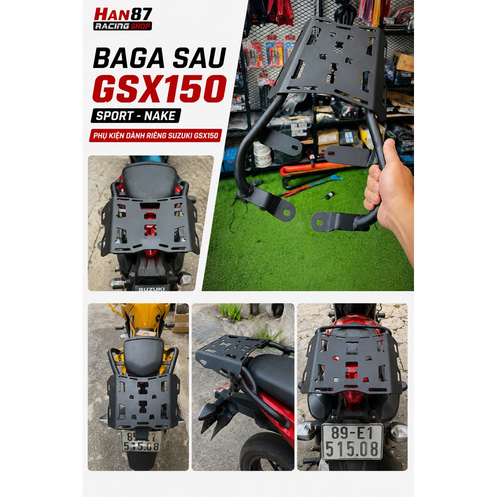 Baga sau GSX150 - baga GSX150R / GSX150S Mẫu B
