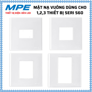 Mặt nạ vuông kích thước 86x86mm, mặt dùng cho 1,2,3 thiết bị MPE S60